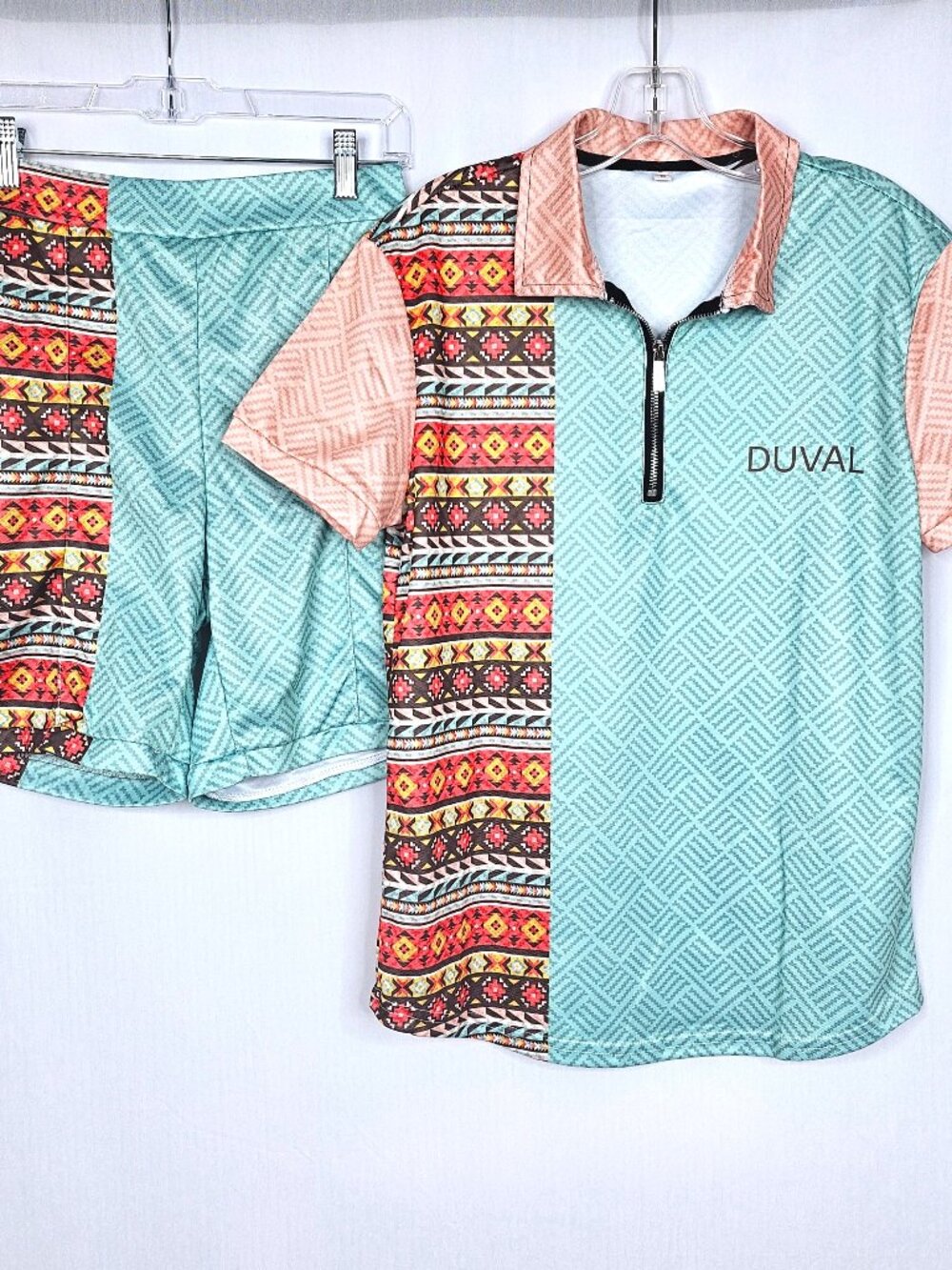 DUVAL Men's Cabana Set | Tropical Shirt & Shorts | Size S | NWOT